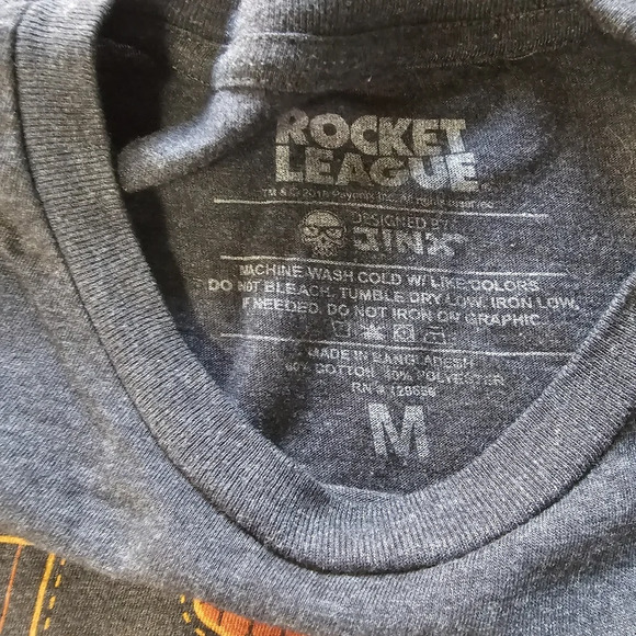 ROCKET LEAGUE | Boys Gray gaming ahort sleeve medium - Picture 3 of 3